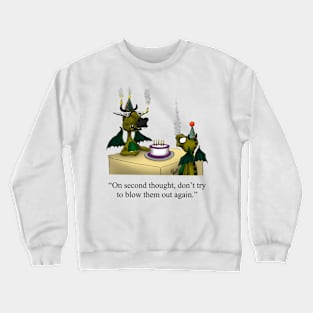 Funny Spectickles Dragon Birthday Humor Crewneck Sweatshirt